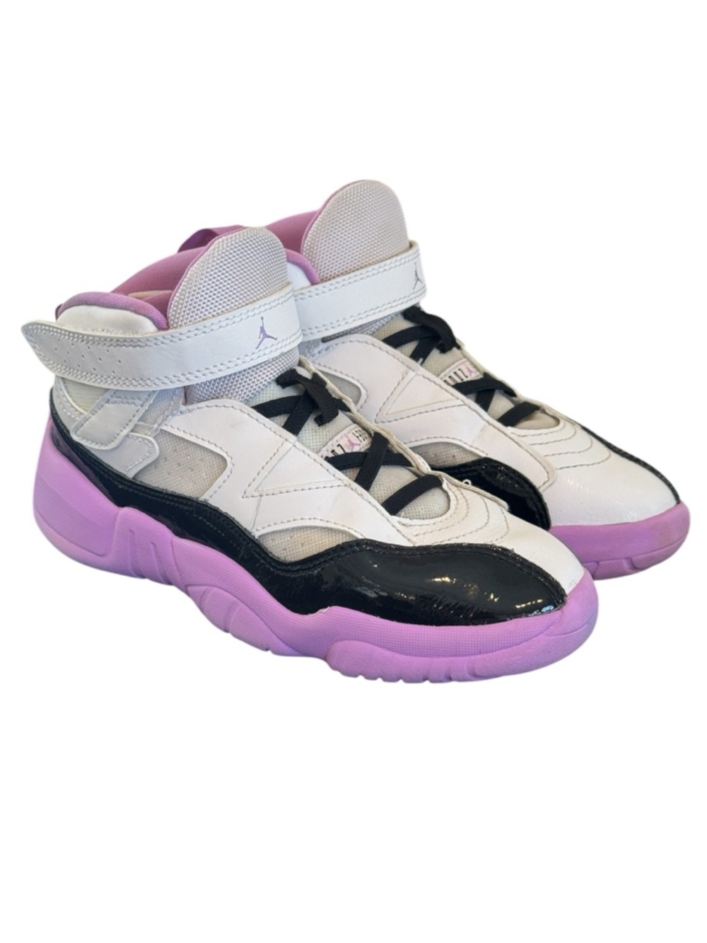 Nike Jordan Jumpman Two Trey sneakers white black grape purple DQ8432-105 2Y